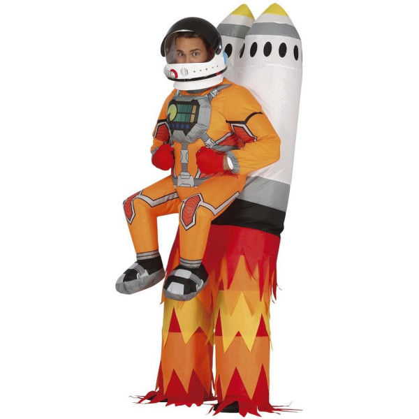 Disfraz de Cohete con Astronauta Hinchable para Adulto