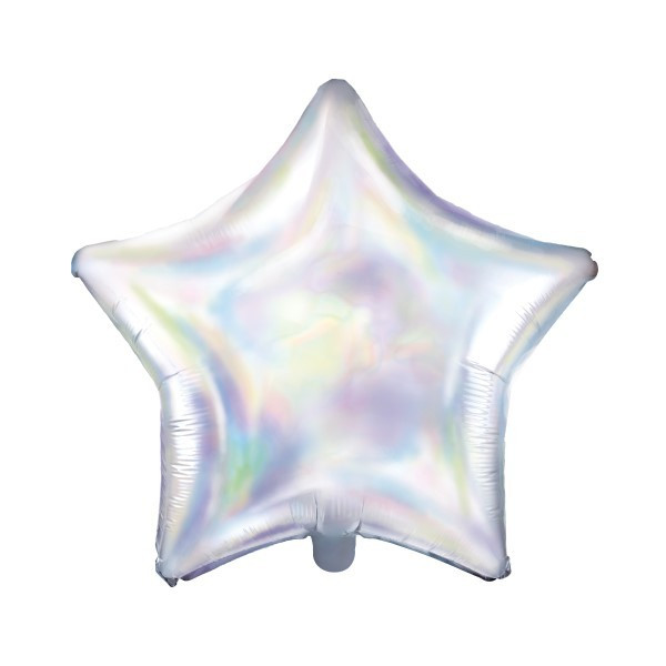 Globo Foil de Estrella de 48 Centímetros de color Iridiscente