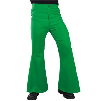 Pantalón de Disco de color Verde para Adulto