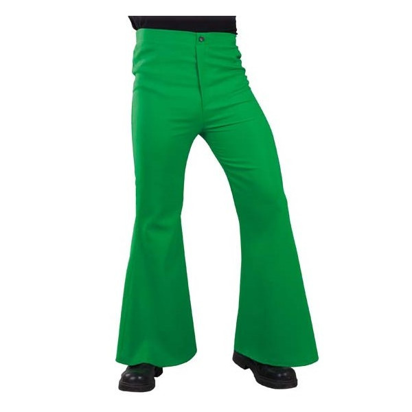 Pantalón de Disco de color Verde para Adulto