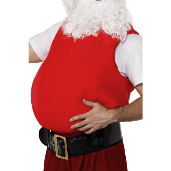 Barriga Postiza de Papá Noel de color Rojo para Adulto