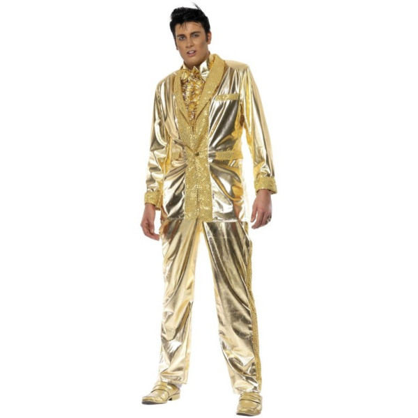 Disfraz de Elvis de color Oro para Adulto