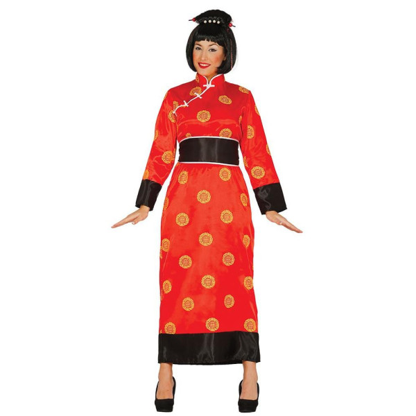 Disfraz de China de color Rojo para Adulto