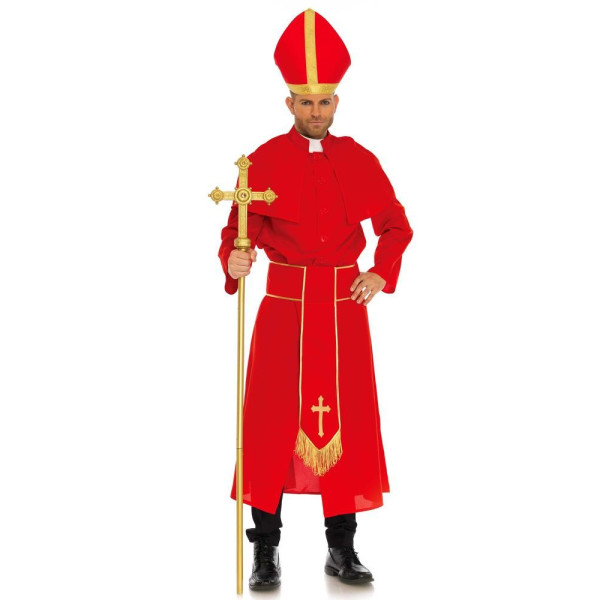 Disfraz de Cardenal de color Rojo para Adulto