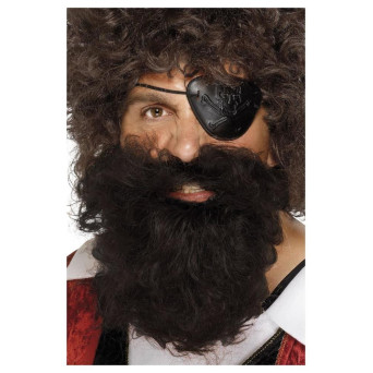 Barba Castaña de Pirata Deluxe para Adulto