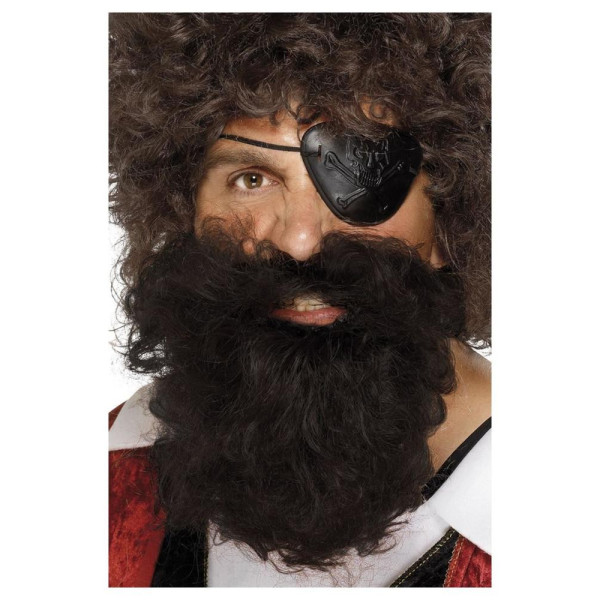 Barba Castaña de Pirata Deluxe para Adulto