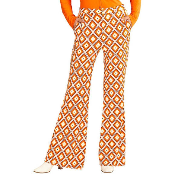Pantalones de campana de hombre de color naranja