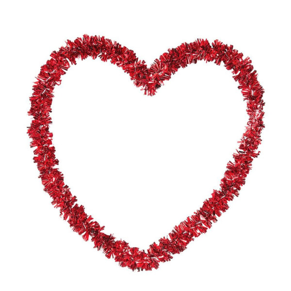 Corazón de 27 x 27 Centímetros de color Rojo