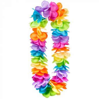 Collar Hawaiano Lei Rainbow Deluxe