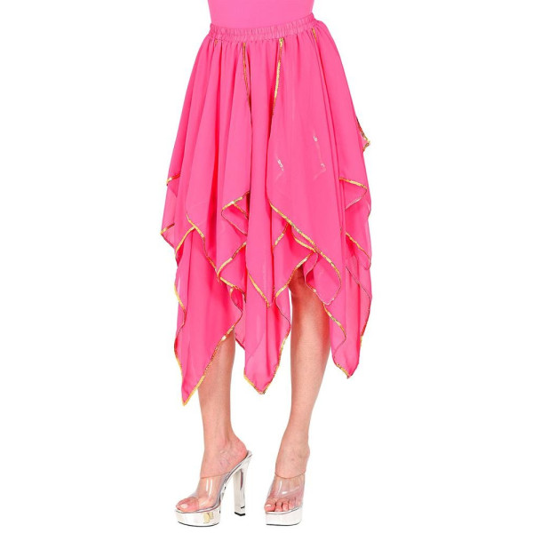 Falda de Chifón de color Rosa para Adulto