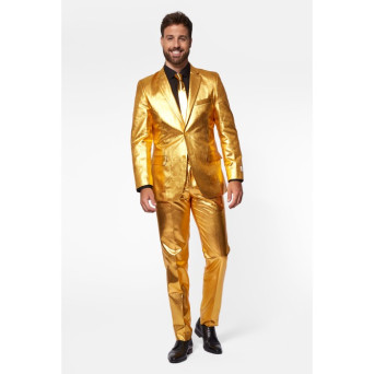 Traje de Groovy Gold para Adulto