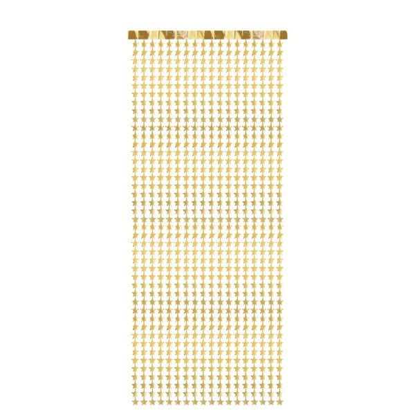 Cortina de Estrella de 100 x 245 Centímetros de color Oro