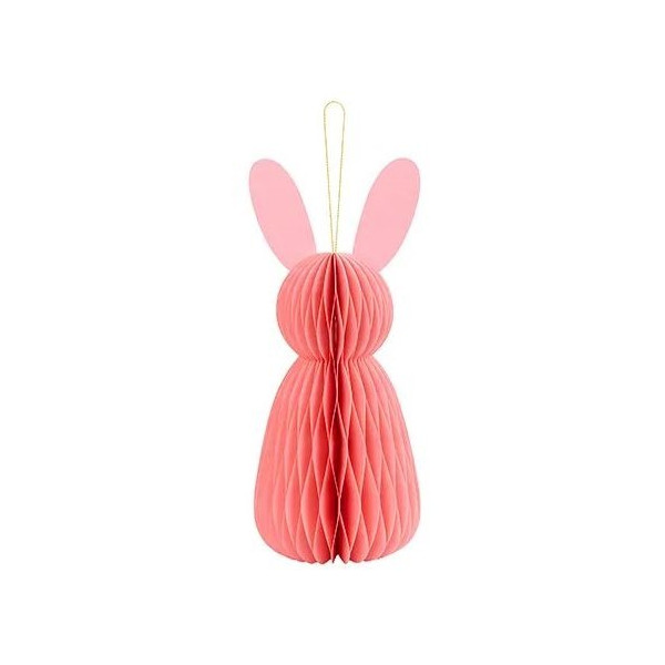 Conejo de Papel de 30 Centímetros de color Rosa