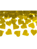 Cañón de Confeti de Corazones de color Oro de 60 Centímetros