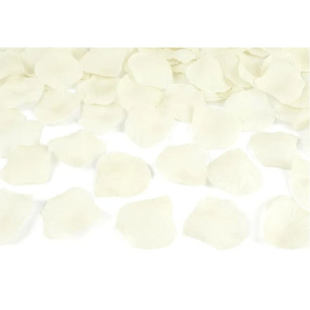 Cañón de 60 Centímetros con Confeti de Pétalos de Rosa de color Crema