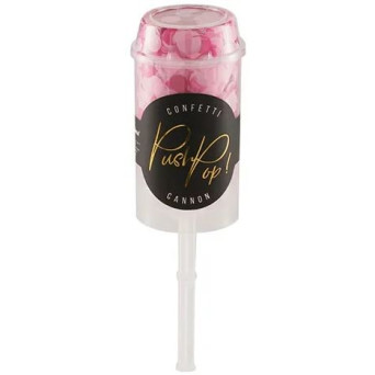 Cañón de 48 x 180 Milímetros con Confeti de color Rosa