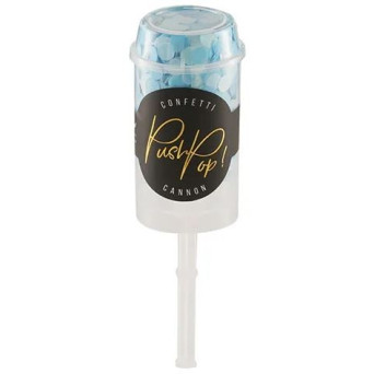 Cañón de 48 x 180 Milímetros con Confeti de color Azul