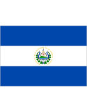 Bandera de El Salvador de Poliéster Microperforada Reforzada