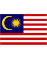 Bandera de Malasia de Poliéster Microperforada Reforzada