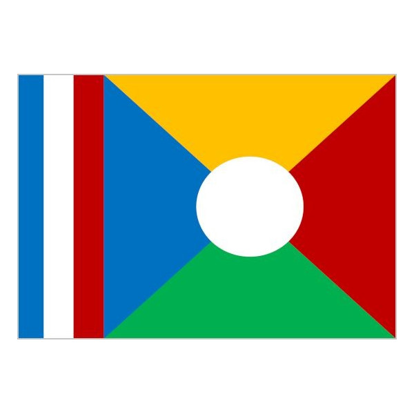 Bandera de Reunión de Poliéster Microperforada Reforzada