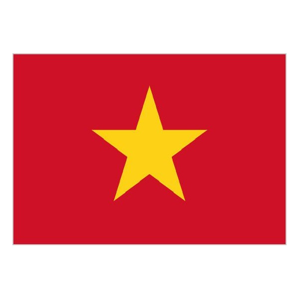 Bandera de Vietnam de Poliéster Microperforada Reforzada