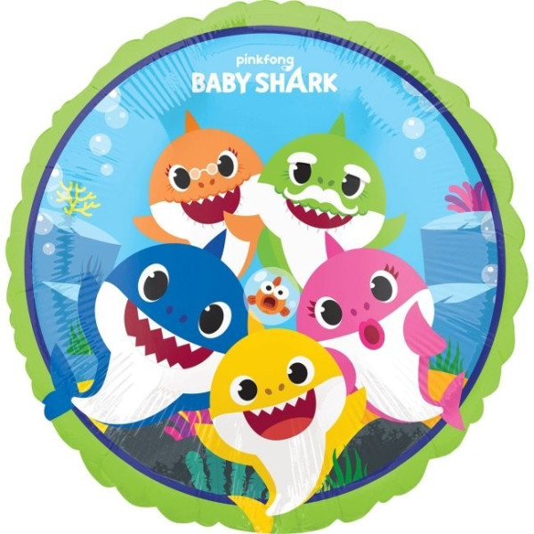 Globo Foil de Baby Shark de 45 Centímetros