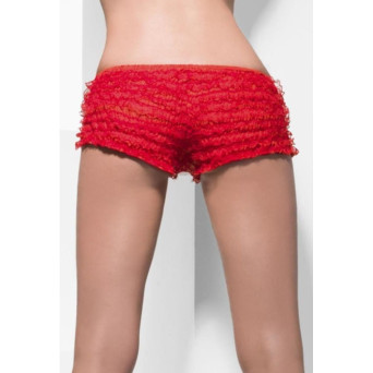 Braga de color Rojo con Encaje para Adulto