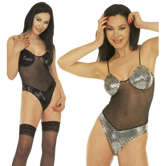 Body Malla con Lentejuelas