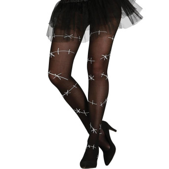 Medias de color Negro con Costuras para Adulto