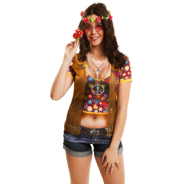 Camisa de Hippie para Adulto