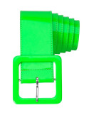 Cinturón de Vinilo de color Verde para Adulto