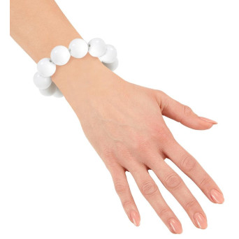 Pulsera de los años 70´s de color Blanco para Adulto