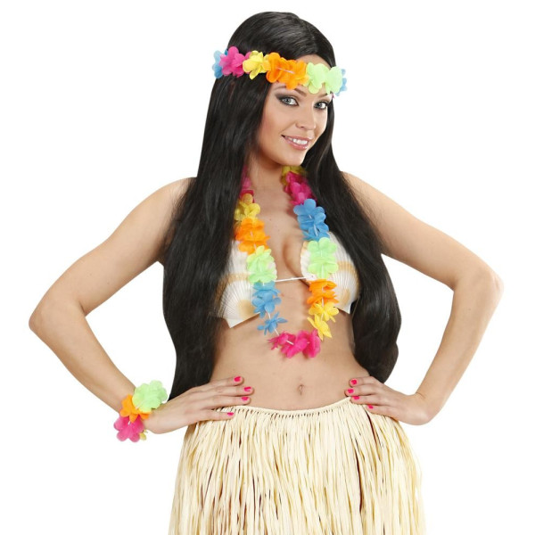 Set Hawaiano Multicolor Brillante