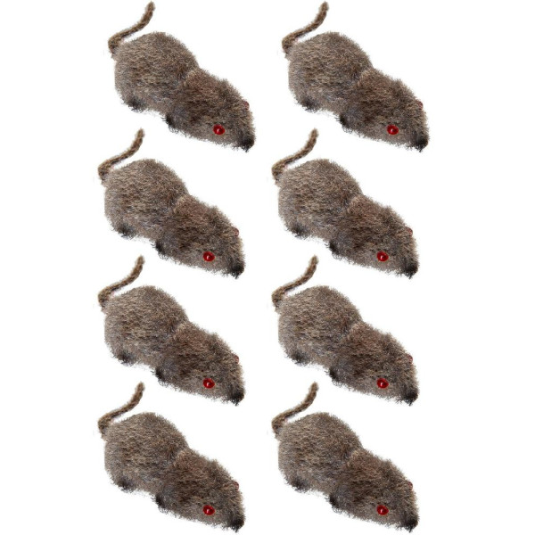 Ratón Flocado 8 Unidades de 5 Centímetros
