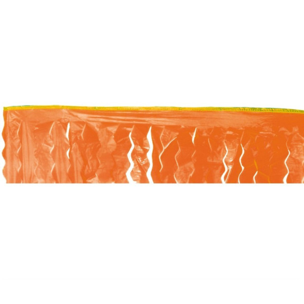 Guirnalda de Fleco Plástico de 25 Metros de color Naranja