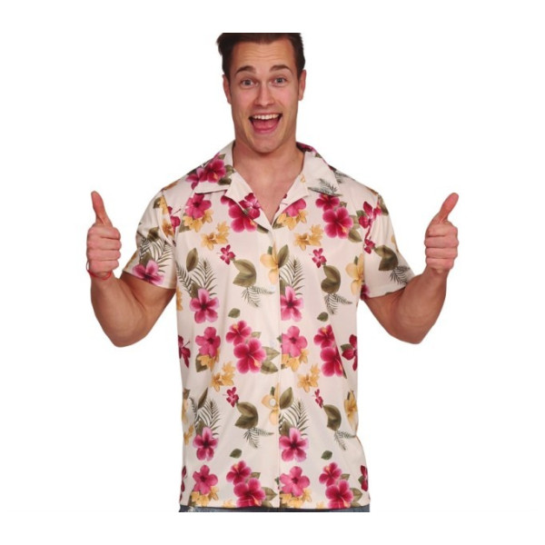 Camisa Hawaiana de Flores para Adulto