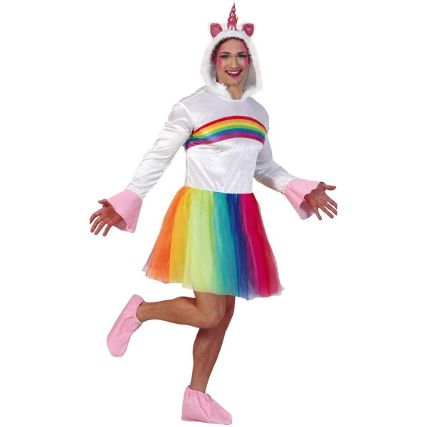 Disfraz de Unicornio Rainbow para Adulto