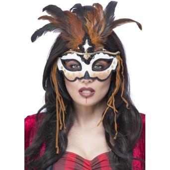 Antifaz de Sacerdotisa Vudú para Adulto