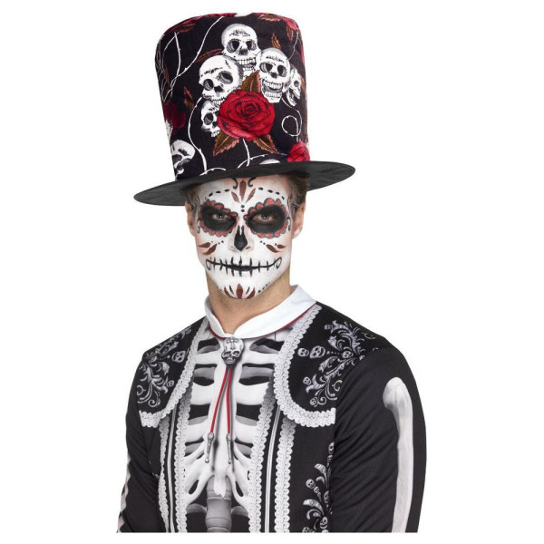 Sombrero del Señor del Día de los Muertos Mexicano para Adulto