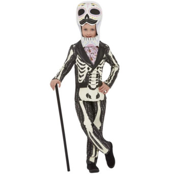 Disfraz de Señor del Día de los Muertos Mexicano Infantil