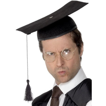 Birrete de Graduado Deluxe de color Negro para Adulto