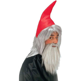 Barba Gris con Gorro para Adulto