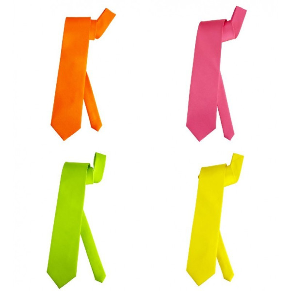 Corbata de color Neón Varios Colores para Adulto