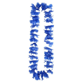 Collar Hawaiano de color Azul
