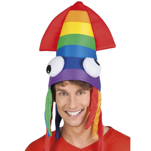 Sombrero de Calamar Silly Spectre Multicolor para Adulto