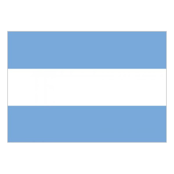 Bandera de Argentina Sin Escudo de Poliéster Microperforada Reforzada