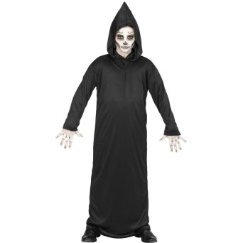 Disfraz de la Muerte de color Negro Infantil
