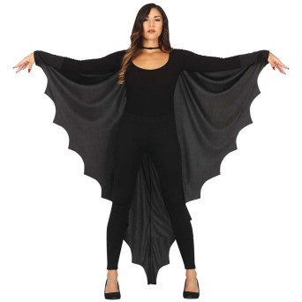 Capa de Murciélago de color Negro para Adulto