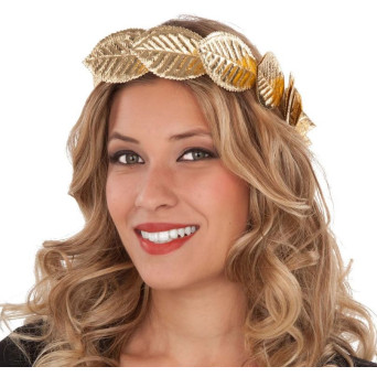 Corona de Laurel de color Oro para Adulto