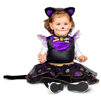 Disfraz de Gatita Violeta para Bebé